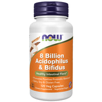 NOW 8 billion acidophilus bifidus Ireland front - Probiotic.ie