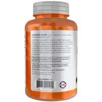 Now L-Glutamine 1000mg Supplement 120 Caps - Ireland - Probiotic.ie Left Bottle