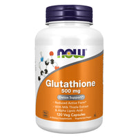 Now Foods Glutathione 500mg 120 Veg Capsules bottle – available in Ireland at Probiotic.ie