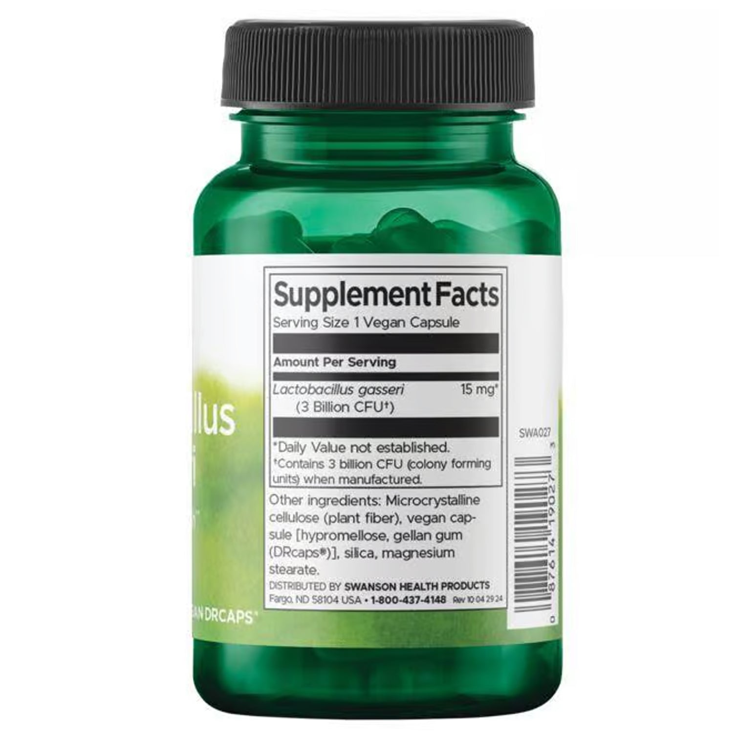 Swanson Lactobacillus Gasseri - 60 Caps