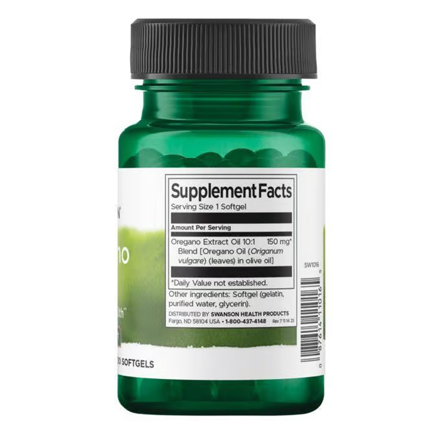 Swanson Oregano Öl - Darm-Immununterstützung - 120 Softgels