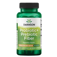 Swanson Probiotic + Prebiotic Fibre 60 Capsules supplement available in Ireland at Probiotic.ie