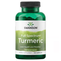 Swanson Full Spectrum Turmeric 720mg 100 Capsules Ireland - Front of Bottle