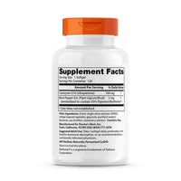 CoQ10 Supplement Bottle 120 softgels Side