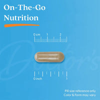 Doctor's Best Ultra Cordyceps supplement facts panel showing capsule size