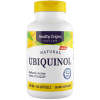 Healthy Origins Natural Ubiquinol 100mg - 60 Softgels