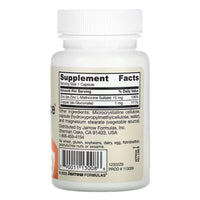 Jarrow Formulas Zinc Balance 15mg 100 capsules food supplement Ireland back of bottle