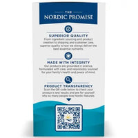 Nordic Naturals Ultimate Omega supplement facts panel showing 1280mg total omega-3s, 650mg EPA and 450mg DHA per 2 lemon soft gels