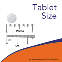 Measurement chart showing a tablet size with a ruler below it.