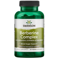 Swanson Berberine Complex with Cinnamon, Gymnema and Fenugreek โ 90 vegetarian capsules