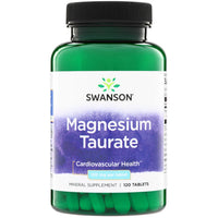 Swanson Magnesium Taurate 100mg, 120 vegan tablets, front of bottle