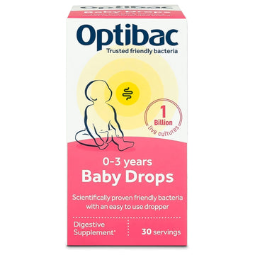 Optibac Baby Drops - 0-3 Years - 30 Servings - Probiotic.ie