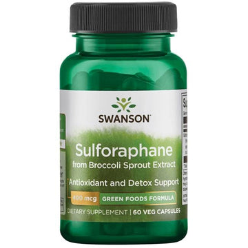 Swanson Sulforaphane from Broccoli - 100% Natural 400 mcg 60 Veg Caps - Probiotic.ie