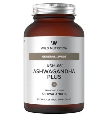 Wild Nutrition KSM-66 Ashwagandha Plus - 60 Caps - Probiotic.ie