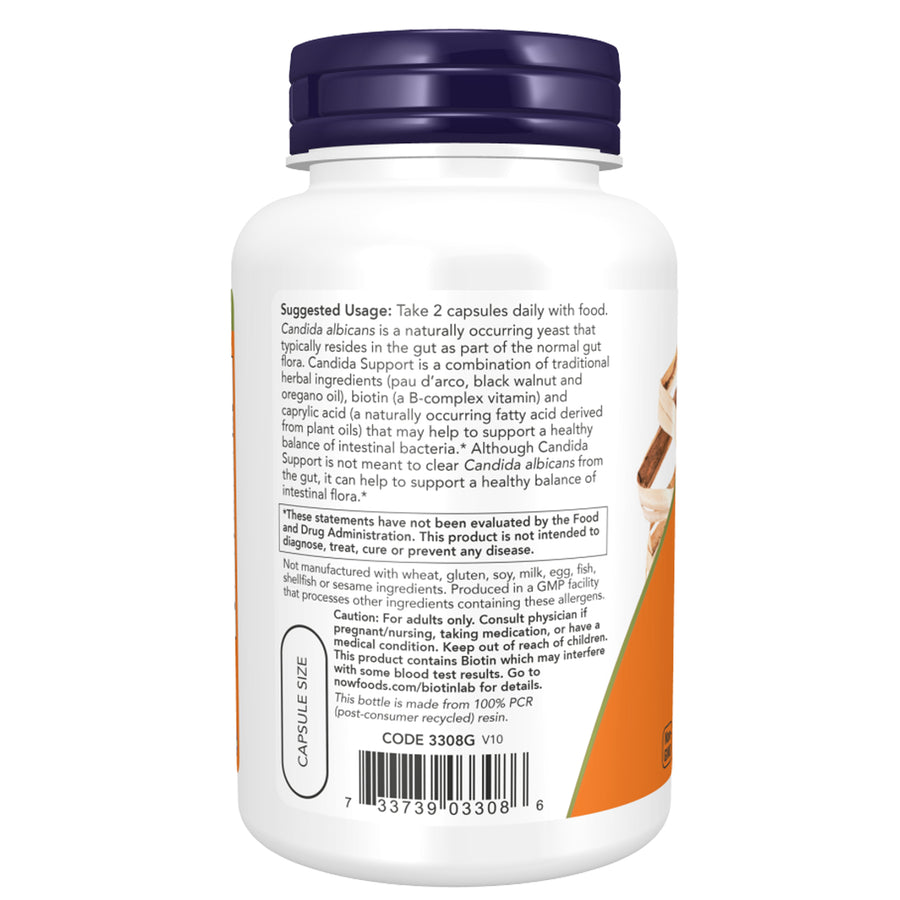 Now Foods Candida Support - 90/180 Veg Capsules