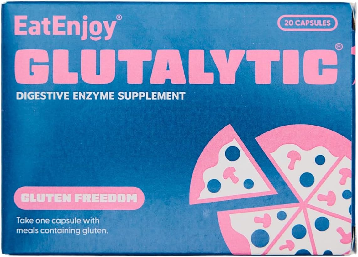 EatEnjoy Glutalytic – Digestive Enzymes for Gluten Intolerance (20 Caps)