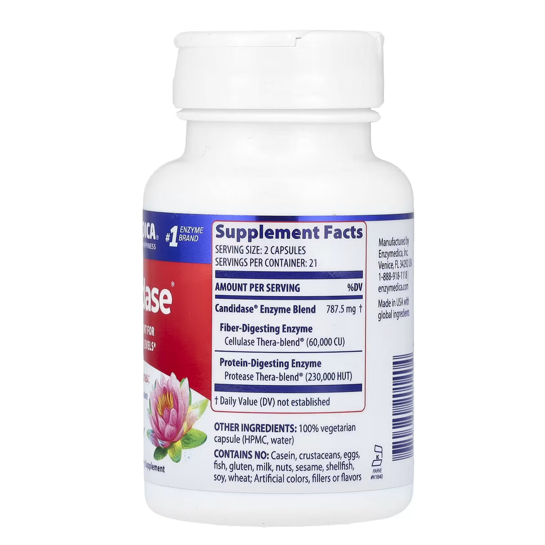 Enzymedica Candidase – Candida Enzyme Complex (42 Caps)