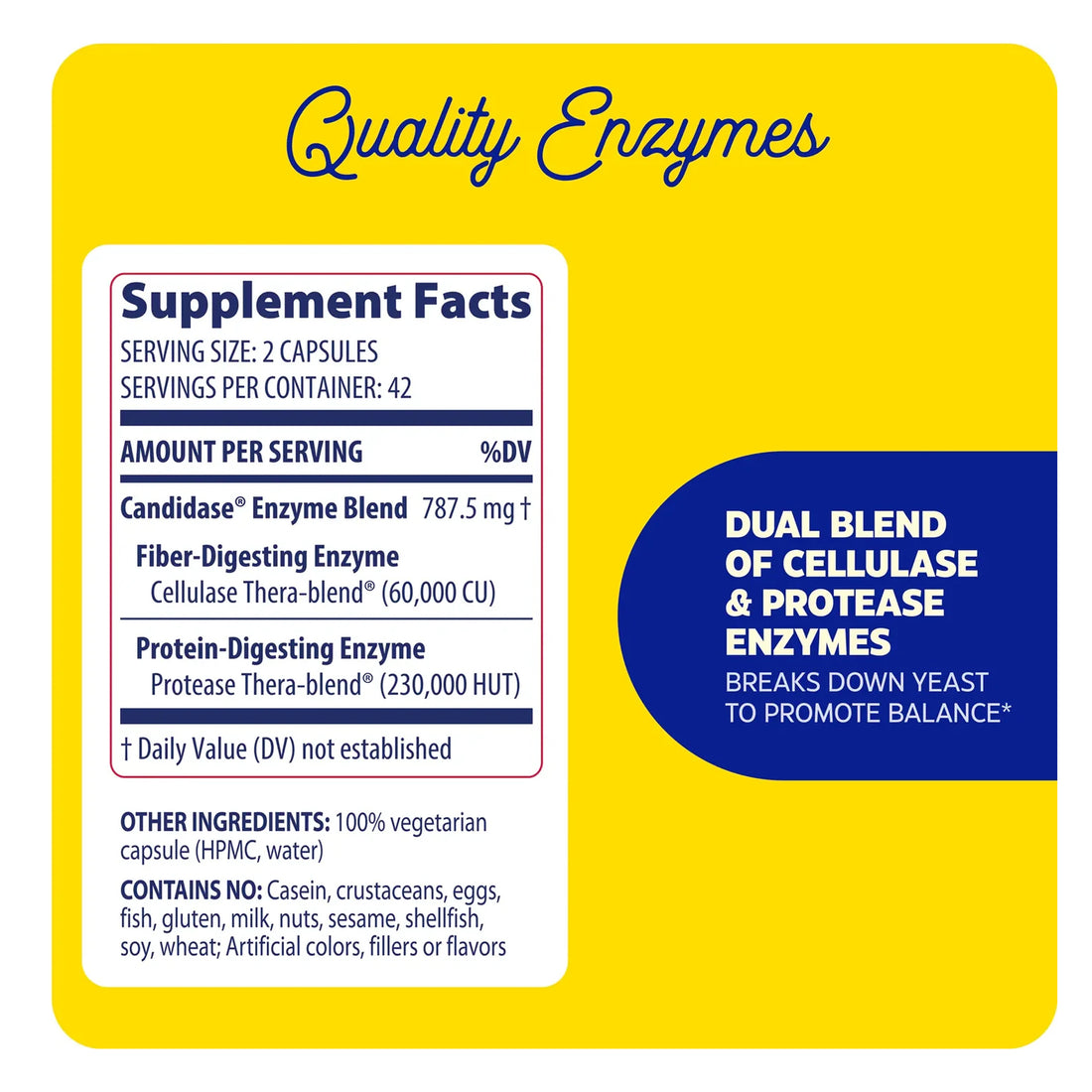 Enzymedica Candidase – Candida Enzyme Complex (42 Caps)