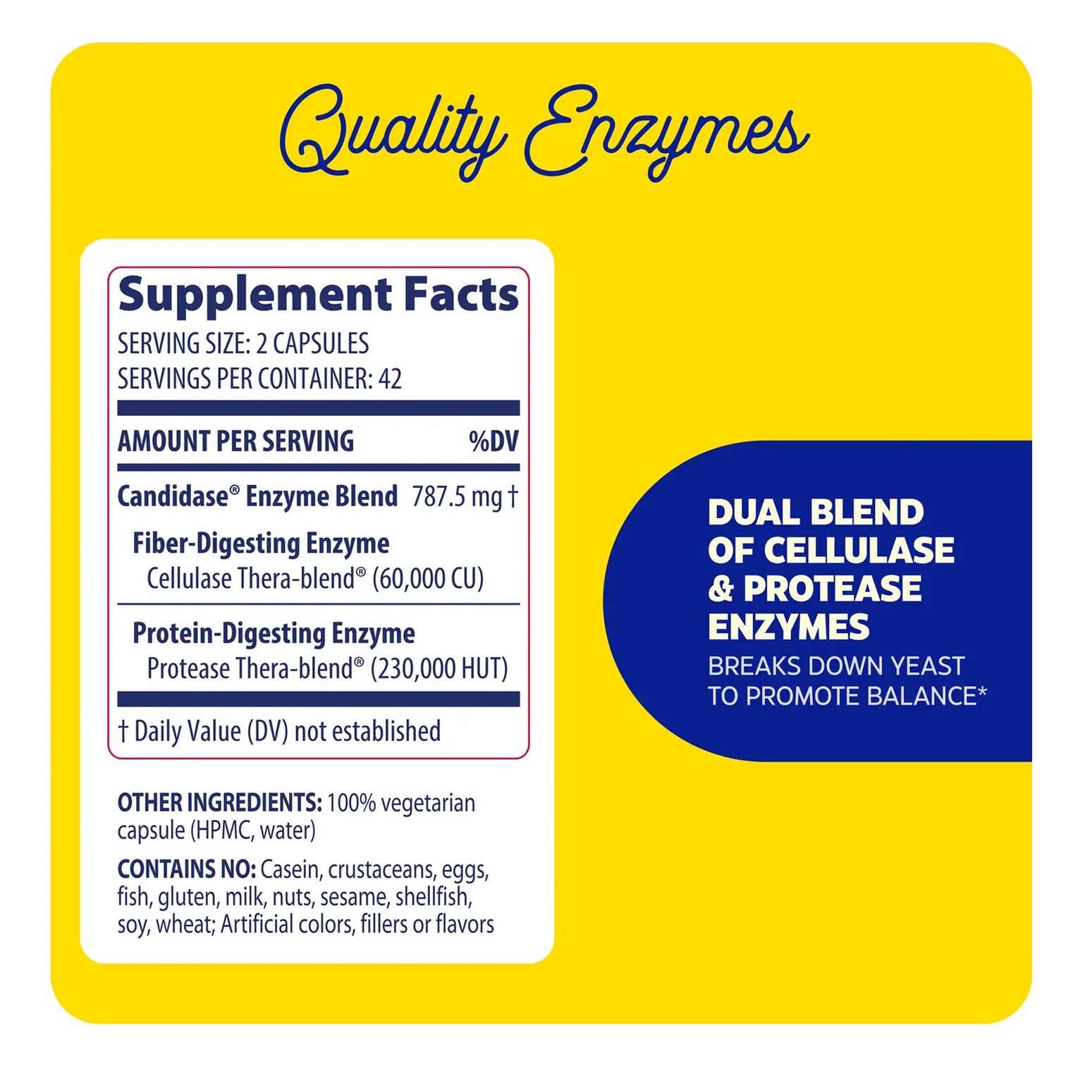 Enzymedica Candidase – Candida Enzyme Complex (42 Caps)