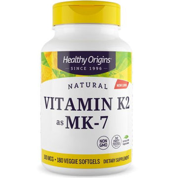 Healthy Origins Vitamin K2 as MK7 100mcg - 180 Softgels
