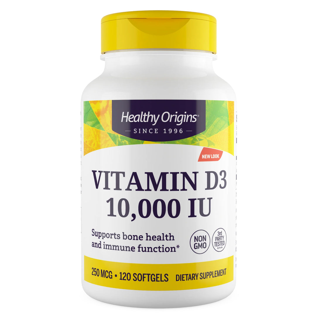Healthy Origins Vitamin D3 10,000 IU – 360 Softgels