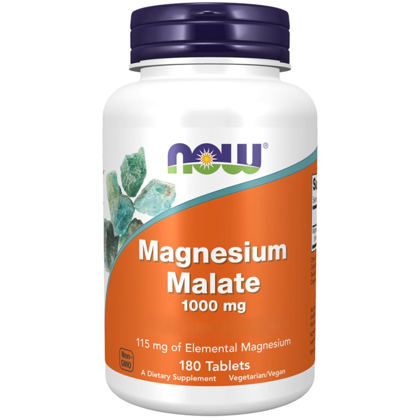 Now Foods Magnesium Malate 1000mg - 180 Tablets