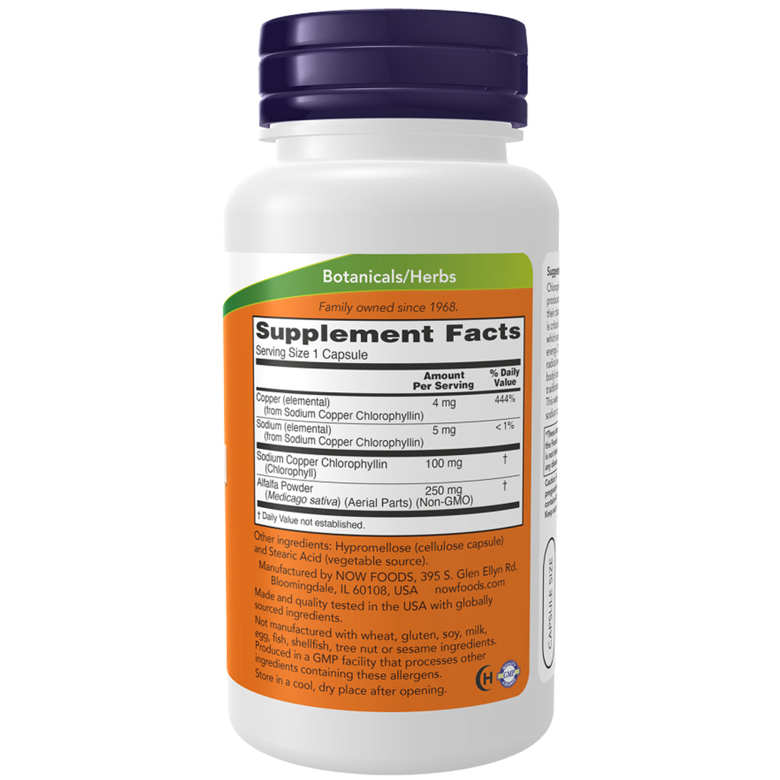 Supplement bottle labeled &