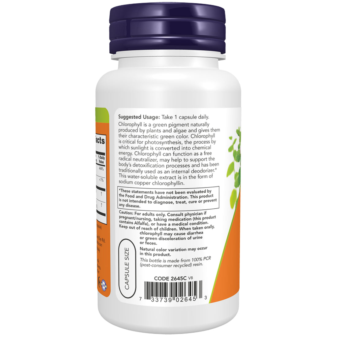 Supplement bottle labeled &