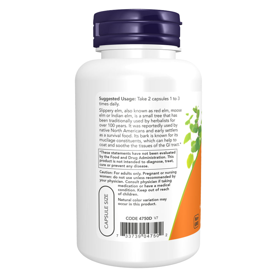 Jetzt Lebensmittel Slippery Elm 400 mg - 100 Veg Kapseln