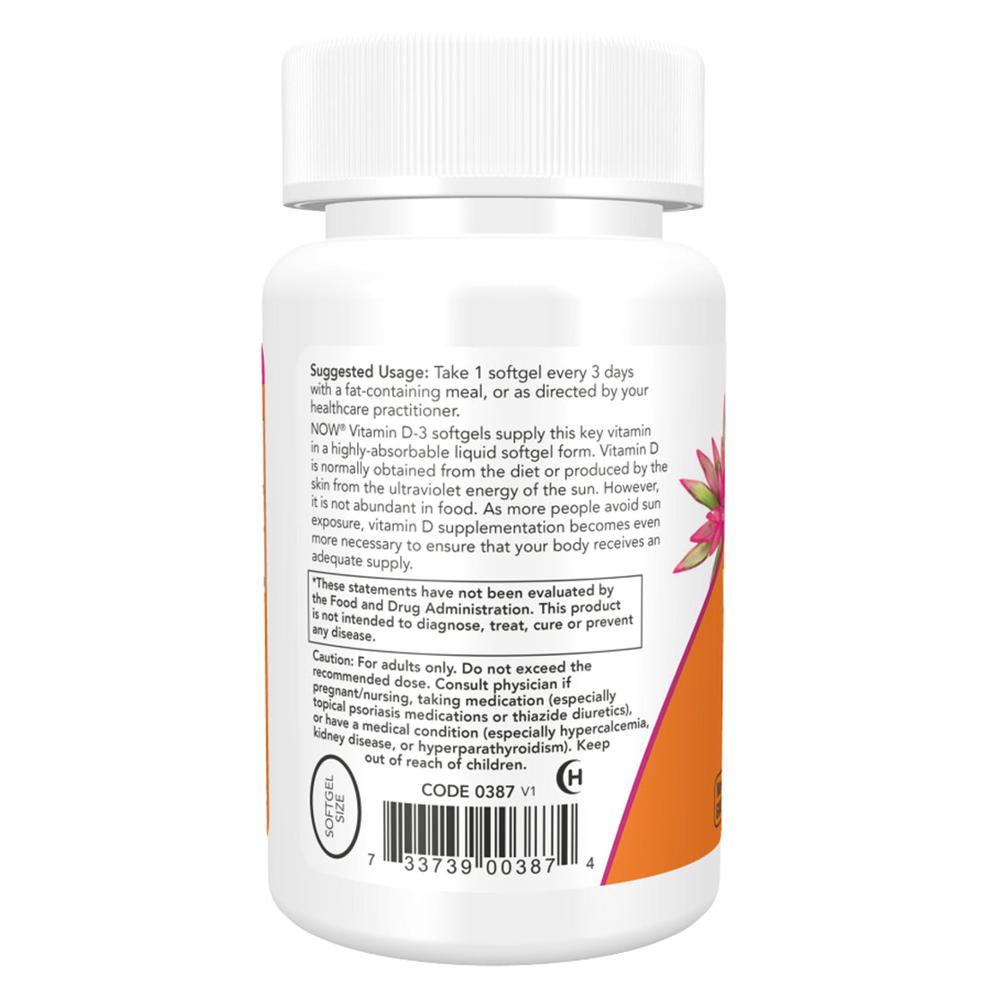 Now Foods Vitamin D3 10,000 IU – 120 Softgels | Ireland Delivery