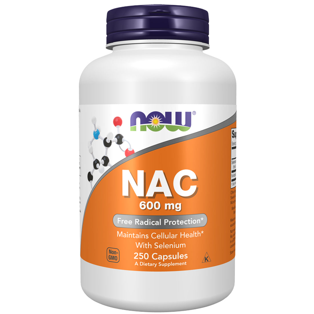 NOW NAC 600mg – N-Acetyl Cysteine 100/250 Veg Capsules