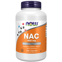 NOW NAC 600mg – N-Acetyl Cysteine 100/250 Veg Capsules