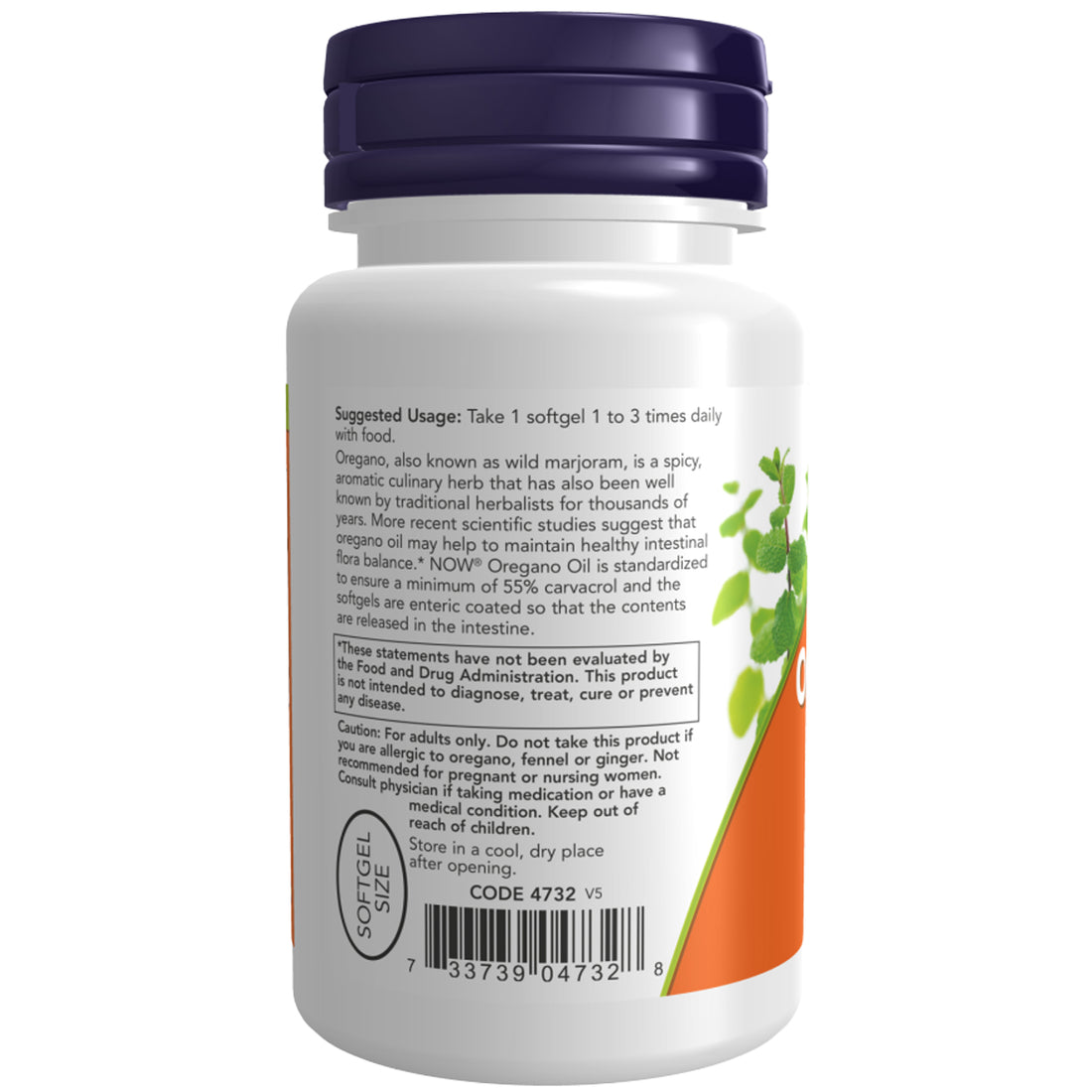 Supplement bottle labeled &