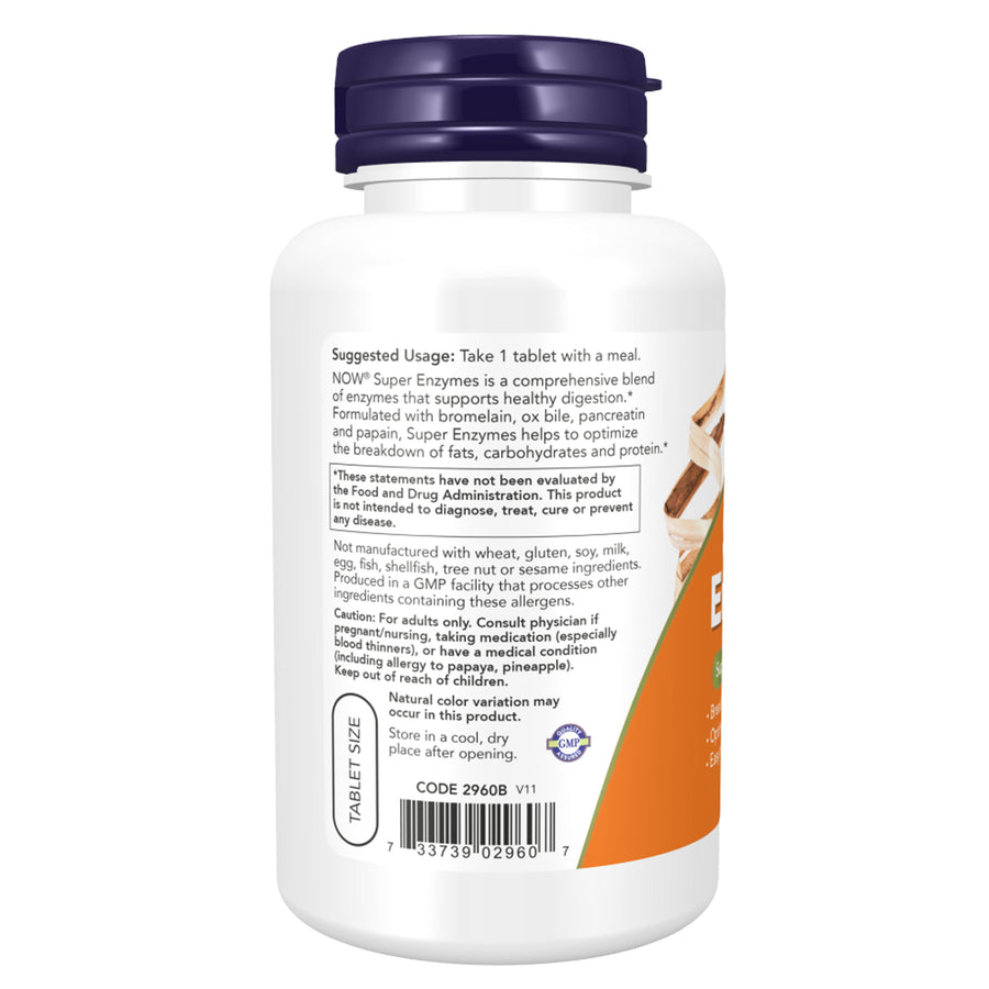 Now Foods Super Enzymes Digestive - 180 tabs