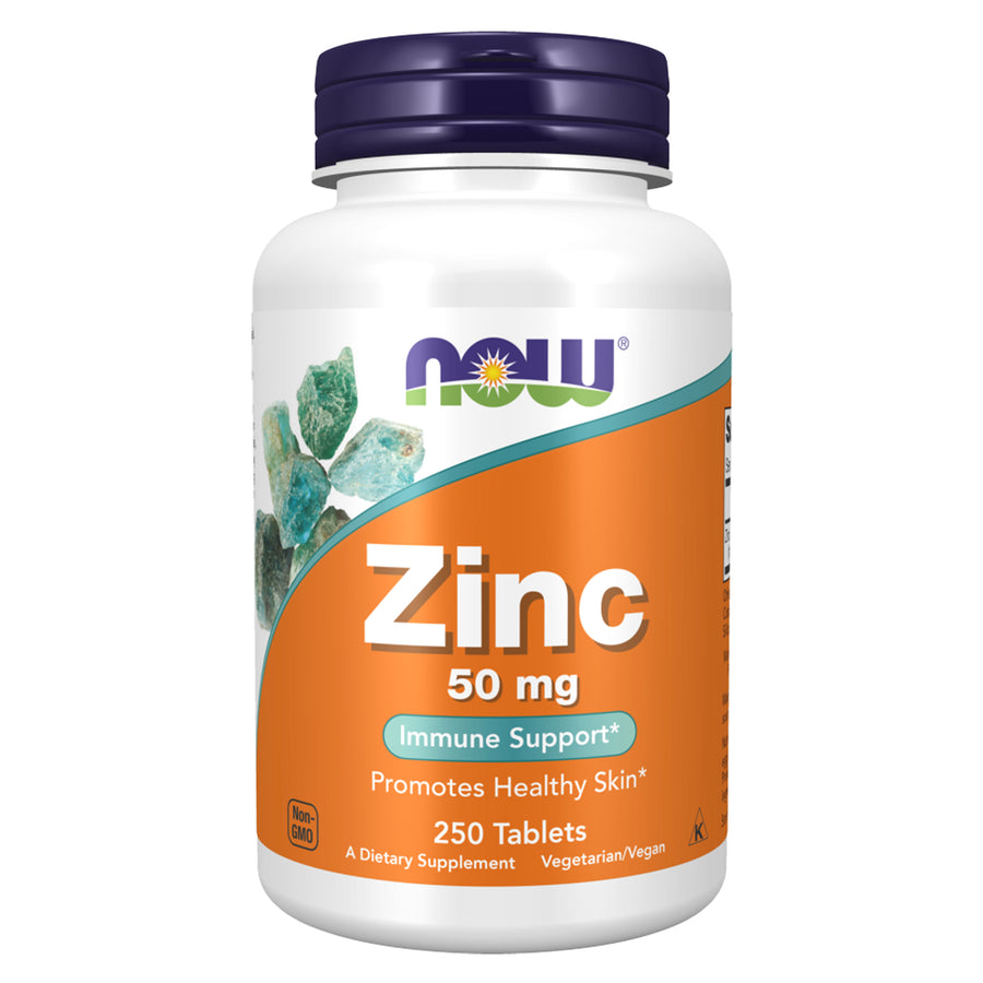 Now Foods - Zinc - 50 mg - 250 Tablets