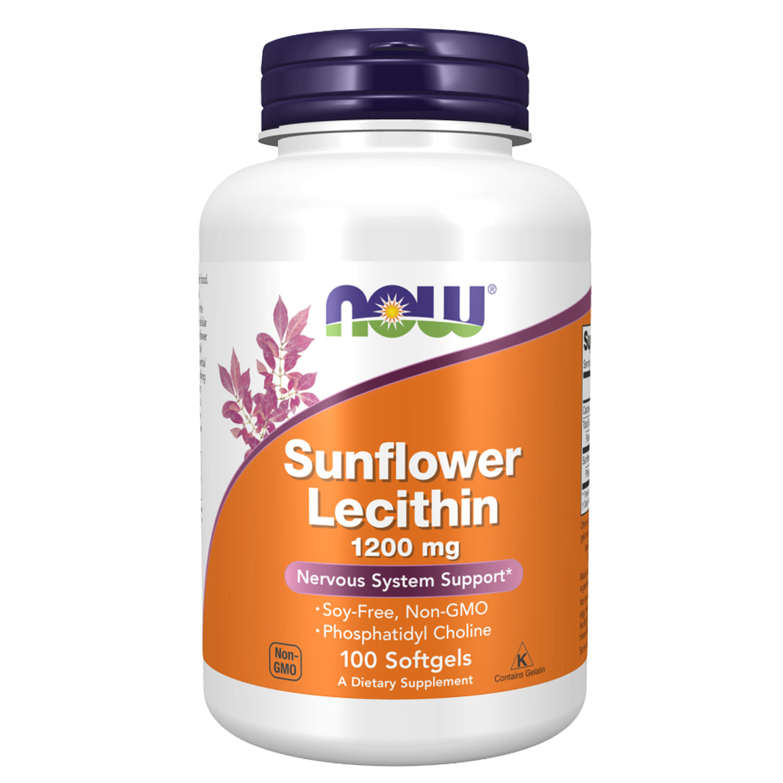 Now Foods Sunflower Lecithin 1200 mg – 100/200 Softgels | Ireland Delivery