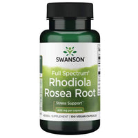 Swanson Rhodiola Rosea Root 400 mg 100 Capsules – Herbal Supplement Ireland