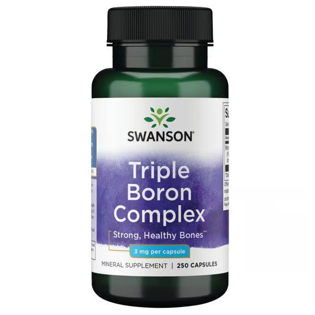 Swanson Triple Boron Complex 3 mg 250 Capsules Ireland Front of Pack