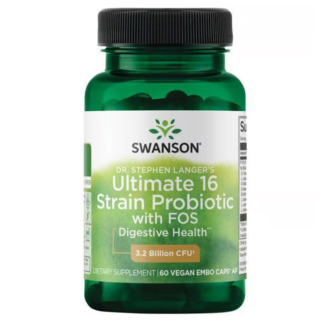 Swanson Ultimate 16 Strain Probiotic with FOS Supplement Ireland Front of Pack