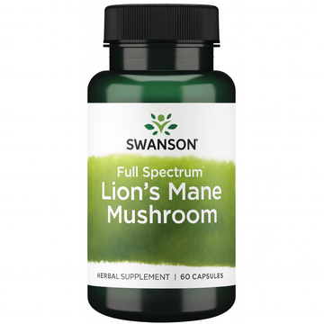 Swanson Lion's Mane Mushroom - Full Spectrum 500mg - 60 caps