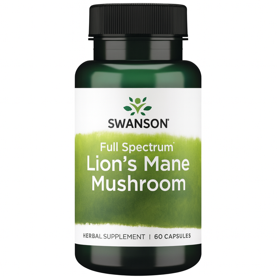 Swanson Lion's Mane Mushroom - Full Spectrum 500mg - 60 caps
