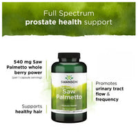 Swanson Full Spectrum Saw Palmetto 540 mg 100/250 Caps