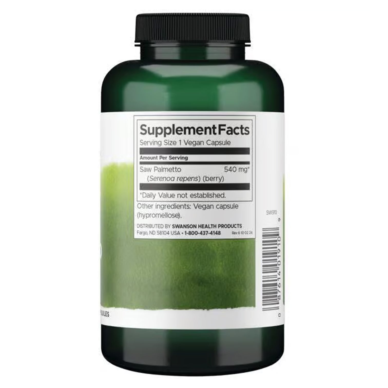 Swanson Full Spectrum Saw Palmetto 540 mg 100/250 Caps - Swanson Full Spectrum Saw Palmetto 540mg – Natural Herbal Supplement |