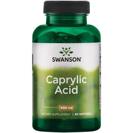 Swanson Caprylic Acid 600mg – 60 Softgels, shipped from Dublin, Ireland. Non-GMO MCT supplement from coconut oil.