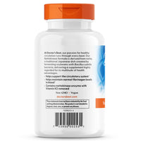 Doctor's Best Nattokinase ingredients, from natto, hypromellose vegetarian capsule, contains soy