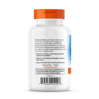 Doctor's Best Phosphatidylserine 100mg back label with directions: 1 capsule 3 times daily with food