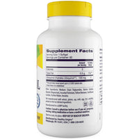 Healthy Origins Natural Ubiquinol supplement facts panel, 100mg Kaneka Ubiquinol per softgel