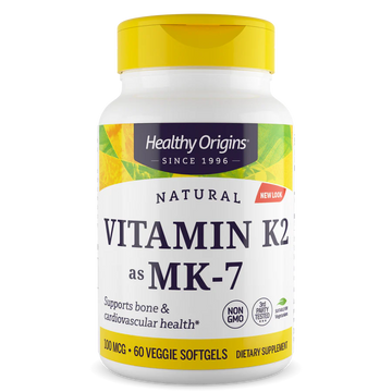 Healthy Origins Vitamin K2 MK-7 100 mcg Natural Natto Supplement Ireland