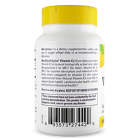 Healthy Origins Vitamin K2 as MK7 100 mcg - 180 Softgels -| Natural Natto Supplement Ireland