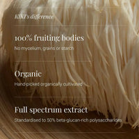 KIKI Health Organic Lion's Mane Extract - 60 Vegetarian Capsules
